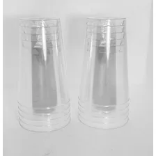 20 Copos Acrilico 300ml Lavável Descartável Cristal Foto mini  2