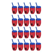 20 Copos Plástico Decorativo Lembrancinha Caçulinha 300ml Cor Aranha Foto  mini 1