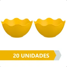 20 Cumbuca De Plástico Para Sobremesa - Tigela - 300  Cor Amarelo Foto mini  3