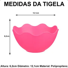 20 Cumbuca De Plástico Para Sobremesa - Tigela - 300  Cor Amarelo Foto mini 4