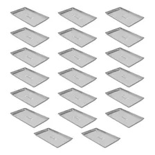20 Formas Assadeira Lisa 60x40x2 Estampada AlumÃnio Biscoito Cor Cinza Foto mini 1