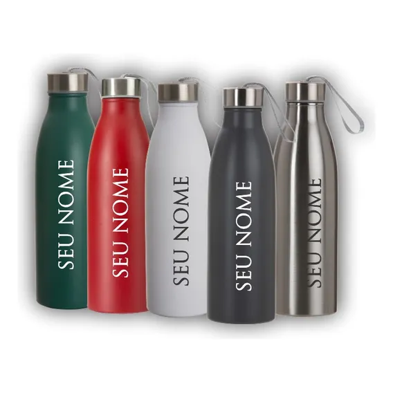 20 Garrafa Inox 750  Personalizada Com Seu Nome Foto 1
