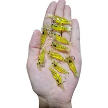 20 Isca Artificial Aromatizada Camarão Silicone Anzol Pesca Cor conforme fotos Foto mini 4