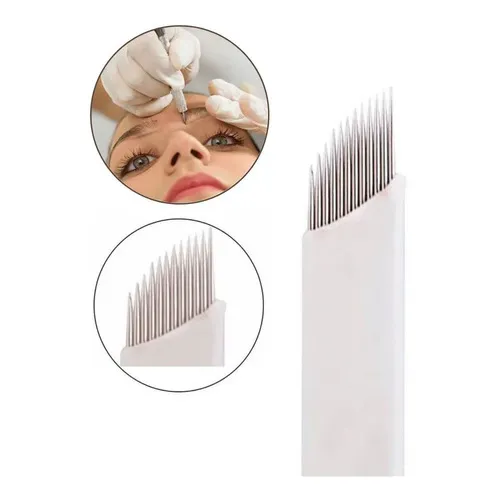 20 Laminas Tebori Flex Microblading 0,20mm Fina Foto 1