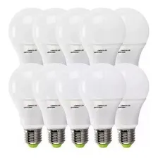 20 Lampada Super Led 9 Watt Bulbo Pera Residencial Comercial Cor da luz Branco-frio 110V/220V (Bivolt) Foto mini 4