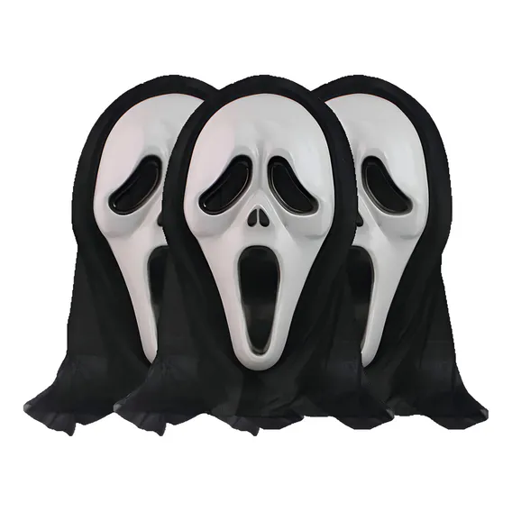 20 Máscara Pânico Capuz Fantasia Halloween Carnaval Atacado Foto 1