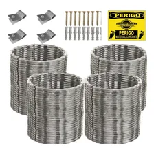 20 Metros Concertina Dupla Clipada 45 Cm Com Kit Instalaçao Foto mini 1