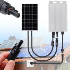 20 Par Plug Terminal Conector Mc4 Cabo Painel Energia Solar Cor Preto Foto mini 2