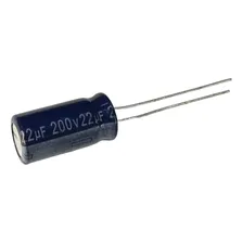 20 Pçs Capacitor Eletrolitico 22x200v - 22uf X 200v - 105 Foto mini 1