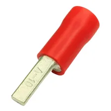 20 Pçs Terminal Tipo Pino Pré Isolado Oco Vermelho Cabo 10mm Foto mini  3