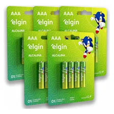 20 Pilhas Aaa Alcalina Elgin 5 Cartelas Foto mini 1