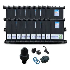20 Placas 2m Aquecedor Solar Piscinas+quebra Vácuo Ts Solar Foto mini 1