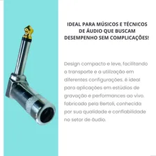 20 Plug P10 Mono Conector Metálico Microfone Baixo Guitarra Foto mini 3