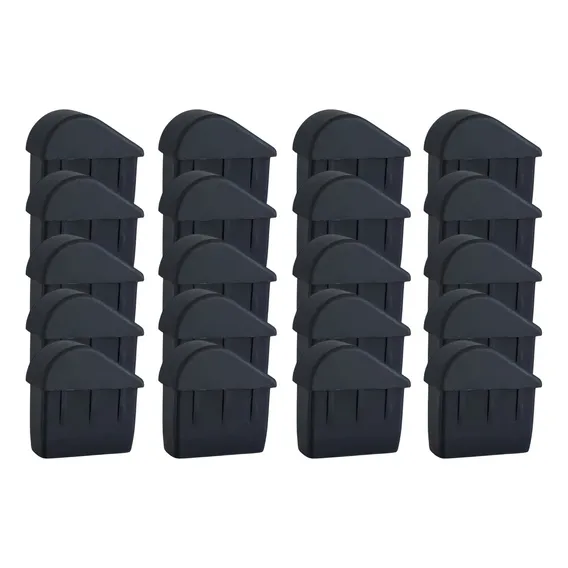 20 Ponteiras Interna Plástica 40x20mm P/pé Cadeira Ou Mesa Foto 1