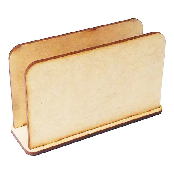 20 Porta Guardanapo Mdf; Retangular Liso Festa Boteco Bar Cor Mdf Cru Sem Pintura Foto 1