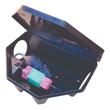 20 Porta Isca Com Chave Proteçao Camundongo Ratoeira Rato Foto mini 1