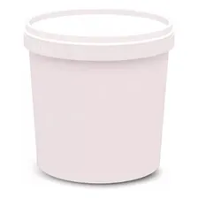 20 Potes Para Alimentos 500  Branco Com Tampa Pp 11x9,5 Cm Foto mini  2