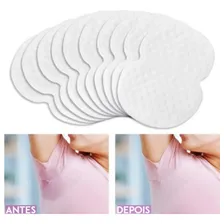 20 Protetores De Roupas Anti Suor Absorvente Axilas(10pares) Cor Branco Foto mini 3