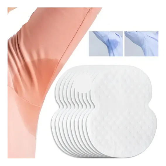 20 Protetores De Roupas Anti Suor Absorvente Axilas(10pares) Cor Branco Foto 1