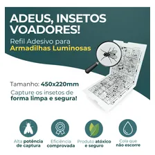 20 Refil 450x220mm - Armadilha Luminosa Mata Mosca Mosquito Foto mini 2
