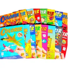 20 Revistinha Livrinho Colorir + 20 Mini Giz Cera Cor Sortidas Foto mini 4