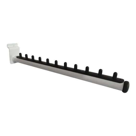 20 Rt Arara Cabideiro Para Painel Canaletado Reto Roupas Cor Branco Foto 1