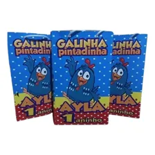 20 Sacolinhas Personalizada Galinha Pintadinha Azul Surpresa Foto  mini 1