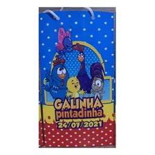 20 Sacolinhas Personalizada Galinha Pintadinha Azul Surpresa Foto mini  2
