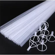 20 Suporte Para Balão Bubble + 20 Varetas 70cm Transparente Foto mini  2