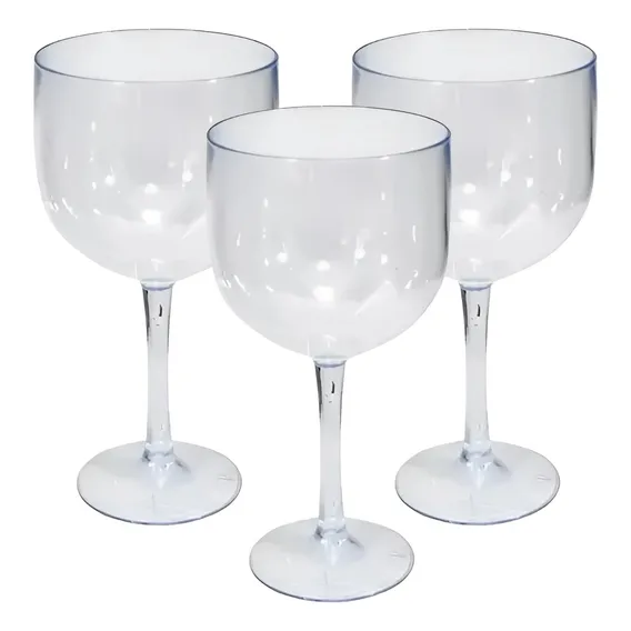 20 Taça Gin Acrílico 450ml Cor Transparente Foto 1