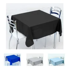 20 Toalhas Mesa Oxford Retangular Lisa 1,40x2,10m Cozzilar Cor Preto Liso Foto  mini 1