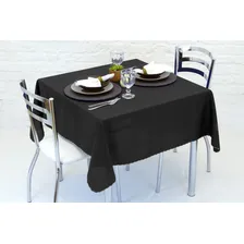 20 Toalhas Mesa Oxford Retangular Lisa 1,40x2,10m Cozzilar Cor Preto Liso Foto mini  2