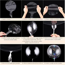 20 Unidades Balão Bubble Atacado - 45 Centímetros - Cristal Foto mini 4