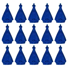 20 Unidades De Chaveirinho Formato Nossa Senhora Na Cor Azul Foto mini 4