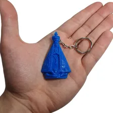 20 Unidades De Chaveirinho Formato Nossa Senhora Na Cor Azul Foto mini  3