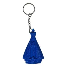 20 Unidades De Chaveirinho Formato Nossa Senhora Na Cor Azul Foto mini  2