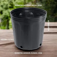 20 Vasos Pote Para Mudas Plástico 5 Litros Foto mini 4