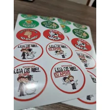 200 Adesivos Corte Da Gravata Casamento Modelos Variados 5cm Foto mini 3