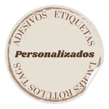 200 Adesivos Personalizados Etiquetas R贸tulos - 5x5 Cm Cor Personalizado Foto mini 1