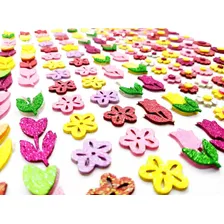 200 Adesivos Pet Flores Eva Glitter Petshop Cães E Gatos Foto mini 1