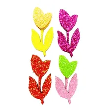 200 Adesivos Pet Flores Eva Glitter Petshop Cães E Gatos Foto mini 4