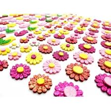 200 Adesivos Pet Flores Eva Glitter Petshop Cães E Gatos Foto mini 3