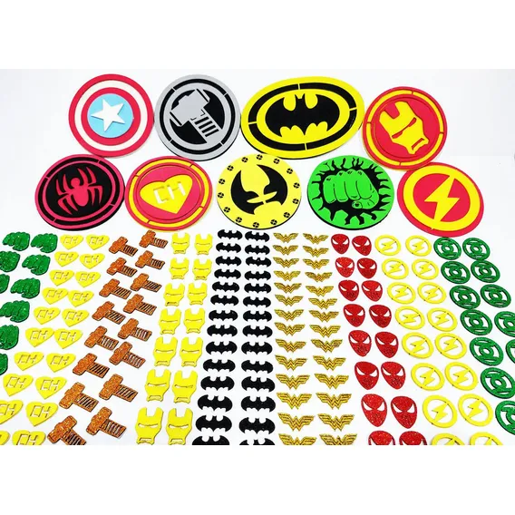 200 Adesivos Pet Piercings Eva Super Her贸is Pet Shop Adesivo Pet Shop Super Heroi Foto 1
