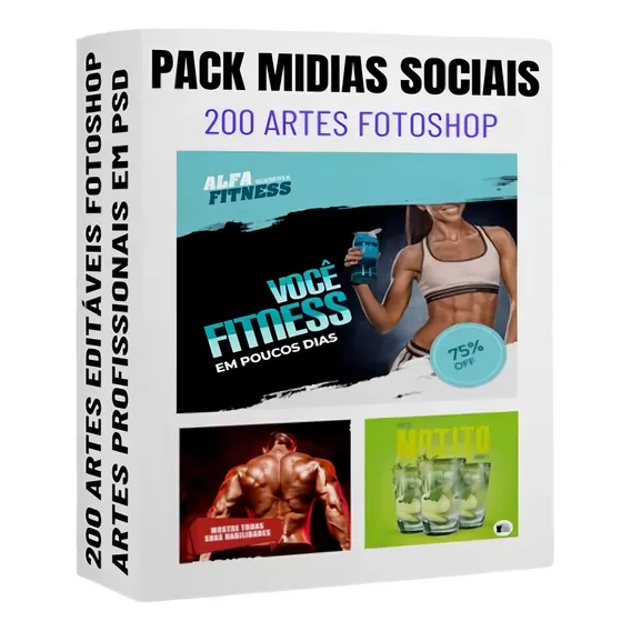 200 Artes MÃdias Sociais Editáveis Em Photoshop Foto 1