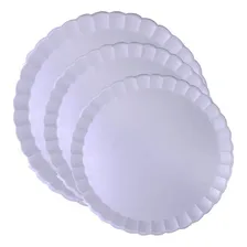 200 Bandeja Isopor Rendada 25cm Branca Awesome white Redonda Ultra Foto mini 4