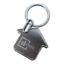 200 Chaveiros Formato Casa Para Construtora Imobiliária Foto mini  3