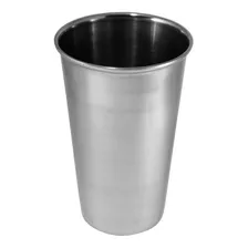 200 Copos Aço Inox Grande Com Borda Resistente Coquetel Cor Cinza Foto mini 3