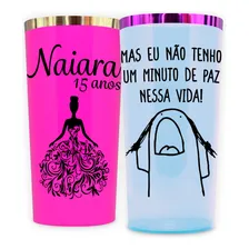 200 Copos Long Drink 320ml Personalizados Com Borda Cor Variadas Foto mini  3