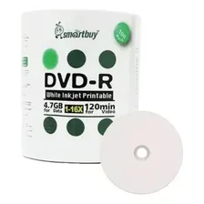 200 Dvd-r Printable Smartbuy 4.7gb 120 Minutos Pack 50 Pç Foto mini 3