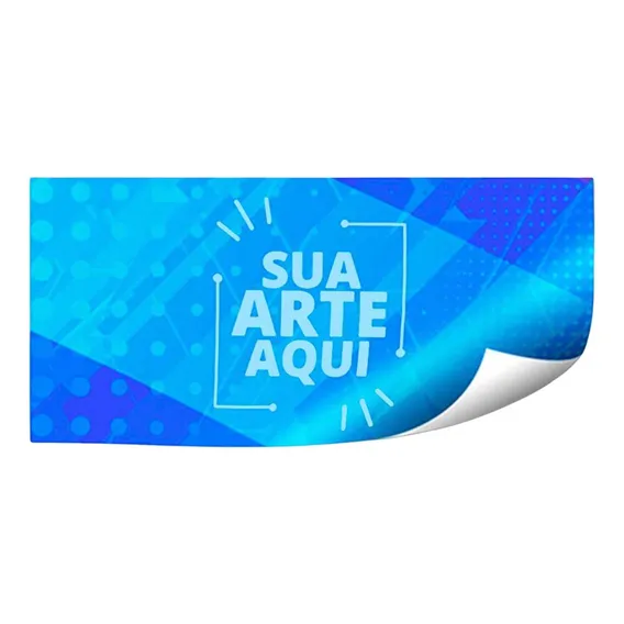200 Etiqueta Adesivo Rótulo Em Vinil Personalizado 10x3cm Foto 1